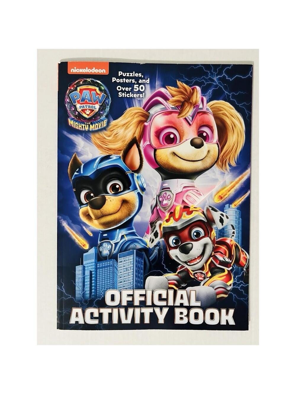 Paw Patrol The Mighty Movie Official Activity Book Stickers Puzzles Golden Books